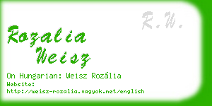 rozalia weisz business card